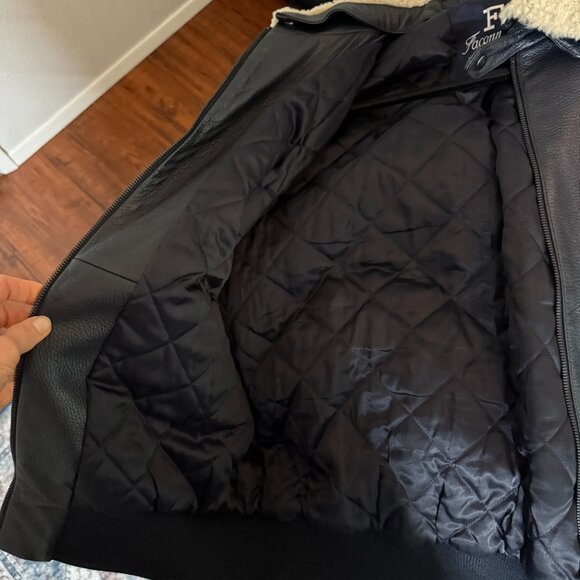 Façonnable Made in Italy Lambskin Leather Jacket • Size 54 (L/XL) • Fisam 98000 - Picture 4 of 8